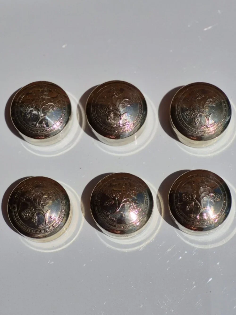 Vintage Brass Thailand Pill Box vintage silver